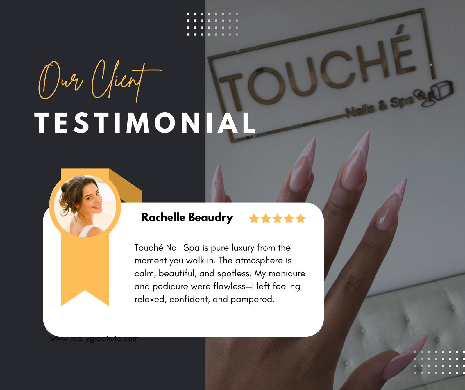 Black and White Modern Dark Testimonial Reviews Facebook Post (1)